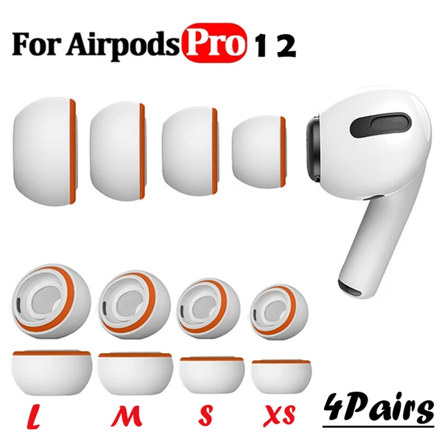 Almohadillas de repuesto para auriculares, almohadillas de espuma  viscoelástica antideslizantes para Apple AirPods Pro 2 1