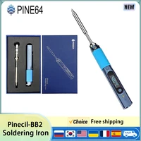 Pine64 Pinecil V1 CN Smart Soldering Iron Portable Welding Tools Type-C DC5525 Adjustable Temperature Digital Solder tools TS-B2 1