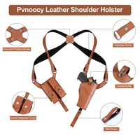 Tactical Concealed Shoulder Holster Gun Holster Universal PU Leather Underarm Pistol Handgun Carry Pouch 1911 Airsoft Accessory 2
