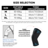 1 Pcs Compression Knee Support Sleeve Elastic Breathable Knee Pads Brace Springs Gym Sports Protector Basketball Volleyball Run 6