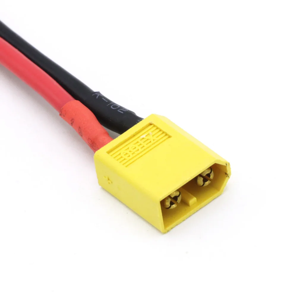 Conector macho hembra XT60 con cable de silicona de 10CM 14AWG para batería Lipo Rc, Dron, coche y barco, 1 unidad