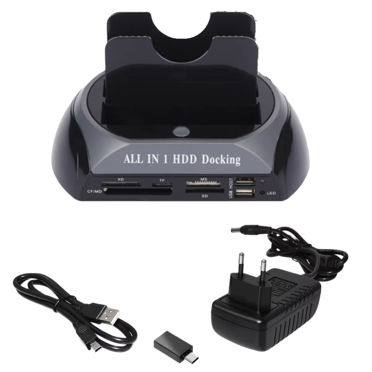Dual-Bay Docking Station USB 2.0 Hard Drive