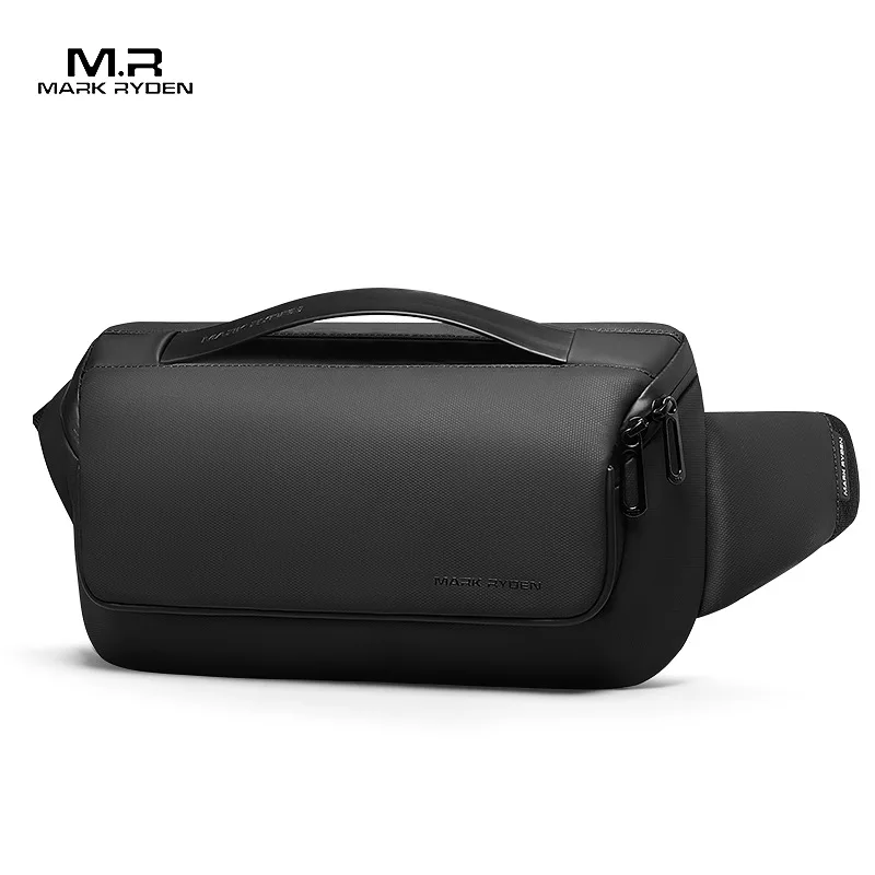 

Mark Ryden Men 9.7inch Crossbody Bag Water-repellent Sling Pack Oxford Male Messenger Shoulder Bag Short Trip Sling Bag