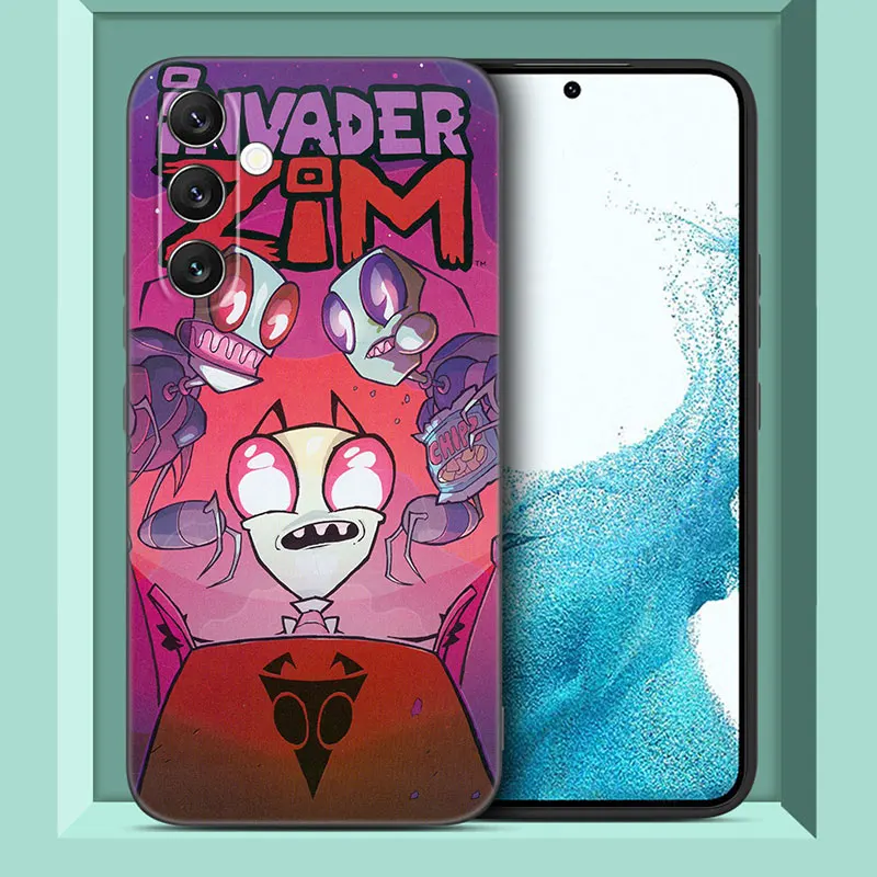 Фото Мультяшный чехол Invader Zim для Samsung A13 A22 A24 A32 4G A14 A23 A25 A34 A52S A53 A54 A73 5G A11 A12 A31 A33 A50 A51 A70 A71 A72 №5