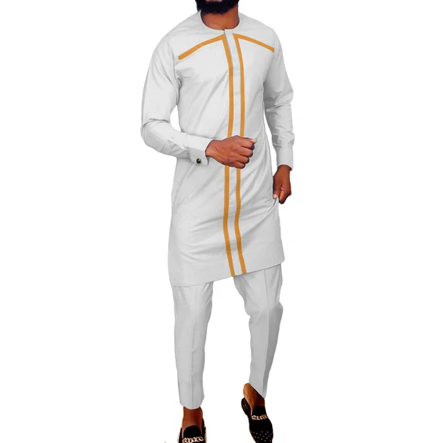 Afam Long Sleeve Dashiki Outfit - Image 3