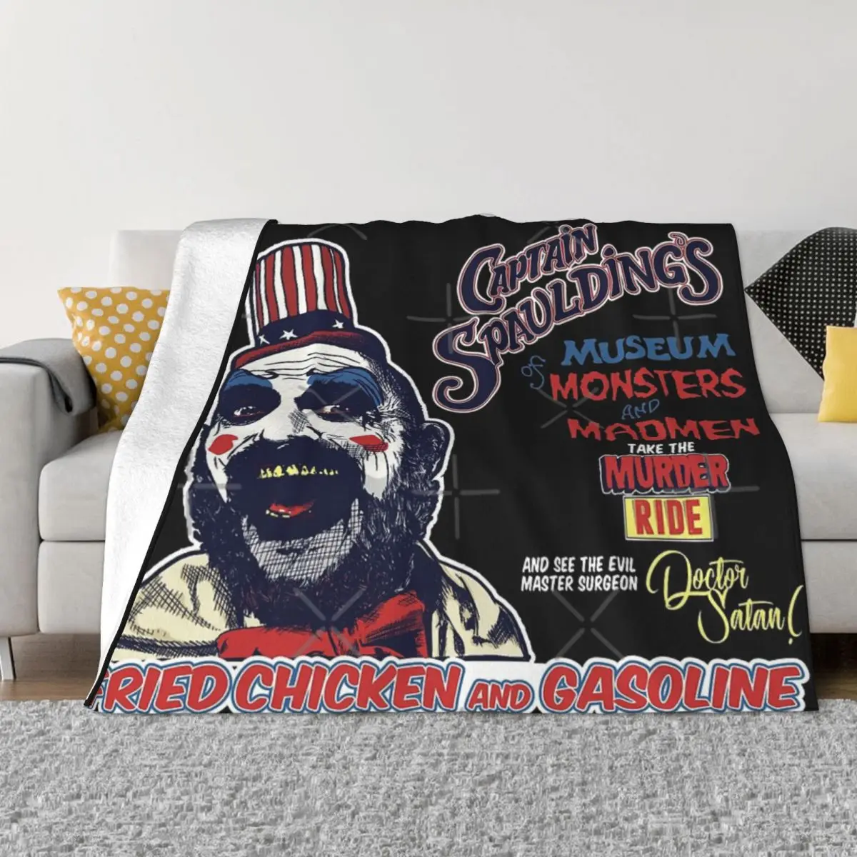 

Музей монстров и аниме-одеяло Captain Spaulding'S, тонкое покрывало, покрывало