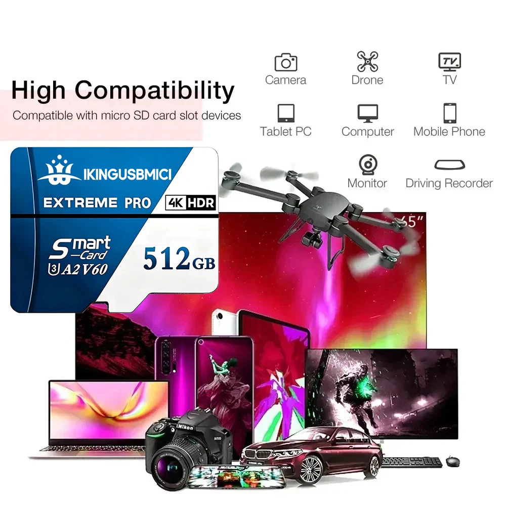 Adaptateur Carte Micro SD pour GoPro et Action Cam - 1 To
