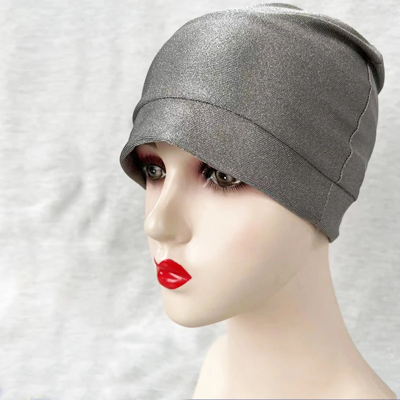 Gorro antiradiación de fibra de plata, gorro de protección EMF, gorros de protección de ondas electromagnéticas, gorros de protección Unisex RF/microondas