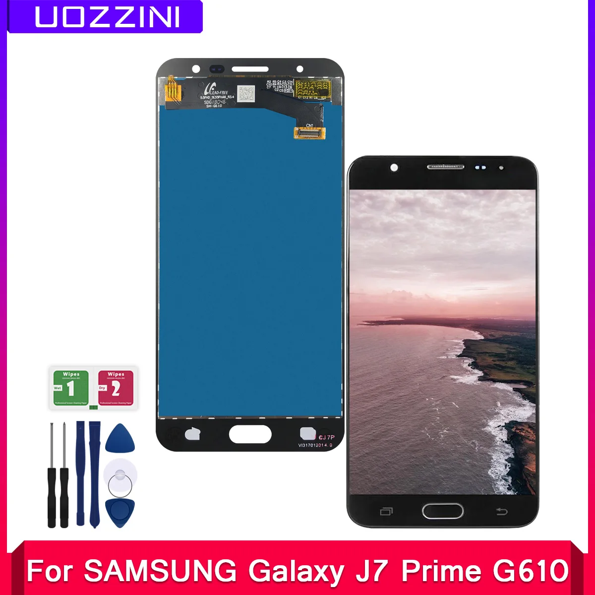 ЖК-дисплей 5 ''Super Amoled для SAMSUNG Galaxy J7 Prime дисплей G610 G610F сенсорный экран