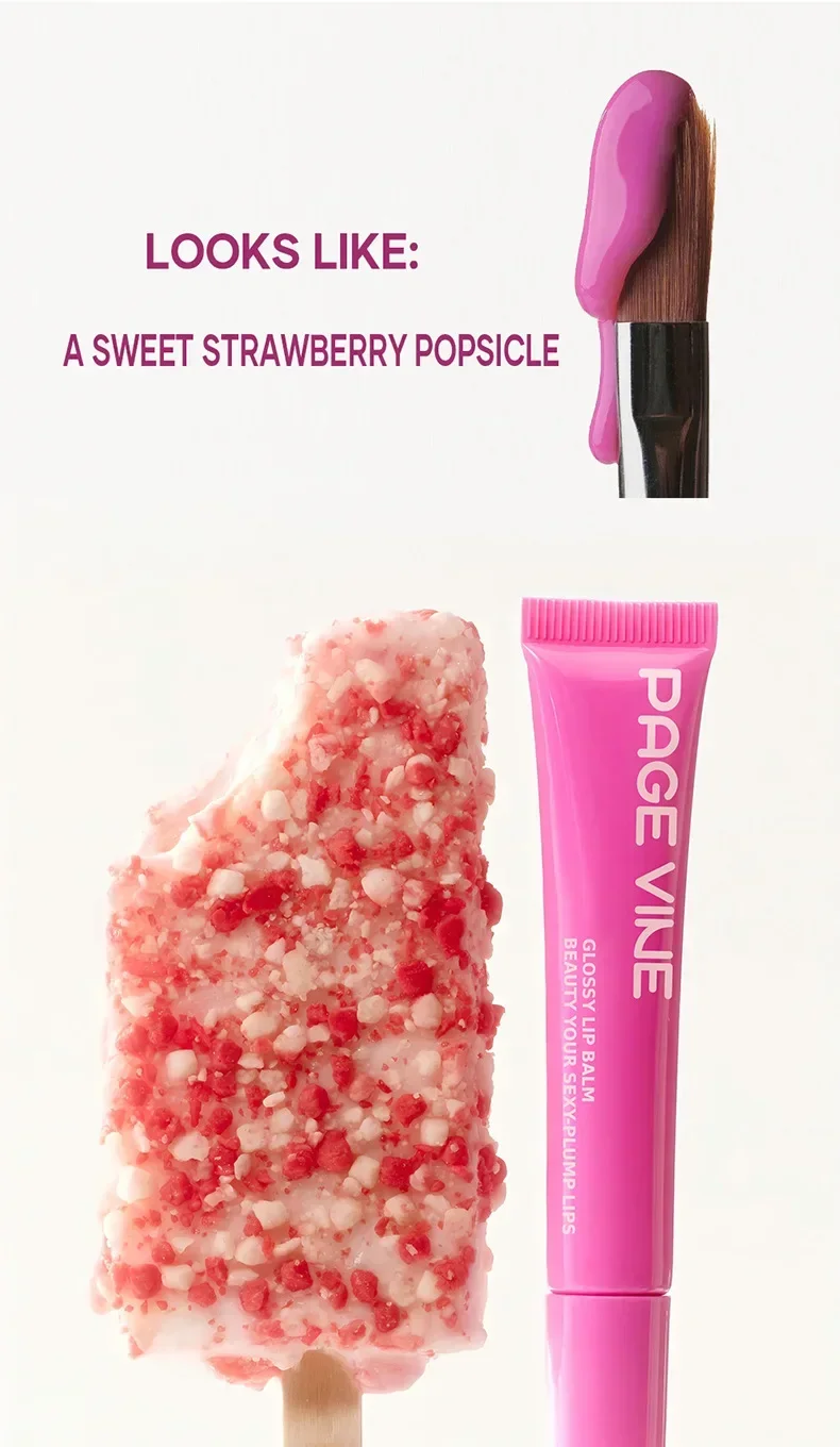 Description Picture 6 of itemMoisturizing Phone Case Lip Gloss Moisturizer Lipstick Toast Concentrated Raspberry Jelly Transparent Lip Gloss