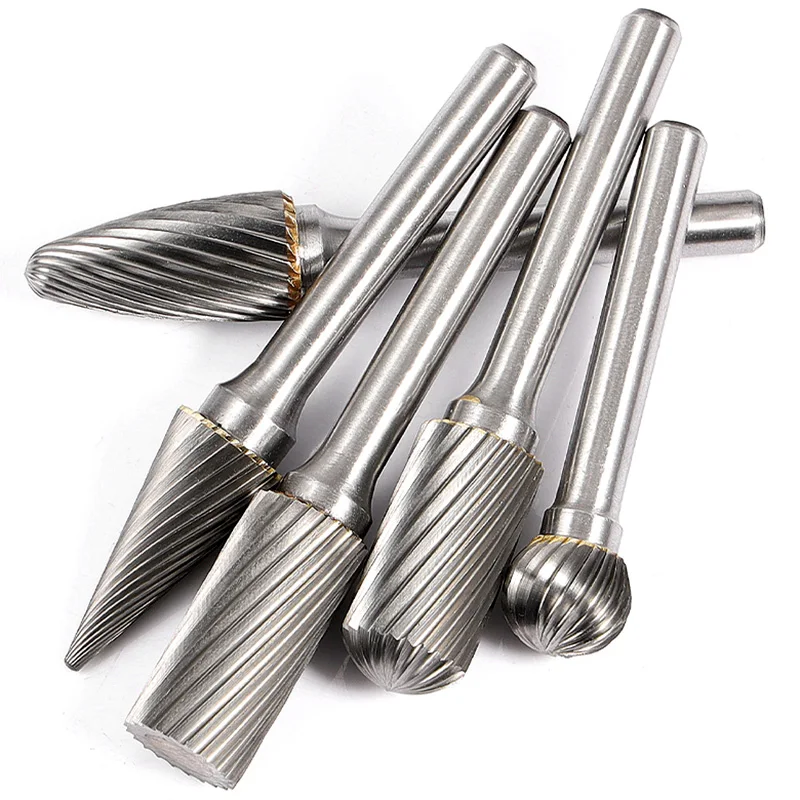 Dreh Dateien Grat Werkzeug Carving Bits mit 1/4 ”Schaft Schleifen Kopf für DIY Holzbearbeitung Gravur Metall Carving Bohren Polieren