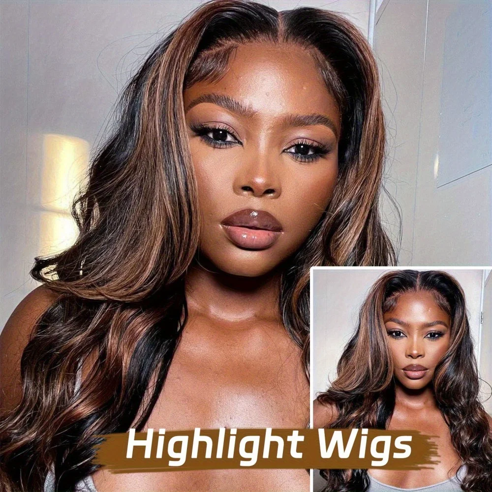 5x5 1B30 Lace Glueless Wig Human Hair Ombre Body Wave Lace Frontal Closure Wigs Hd Lace Human Hair Ready To Go Human Front Wigs 3