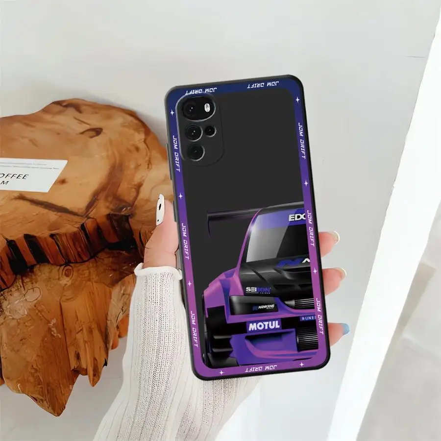 JDM Car Design Black Soft Phone Cover