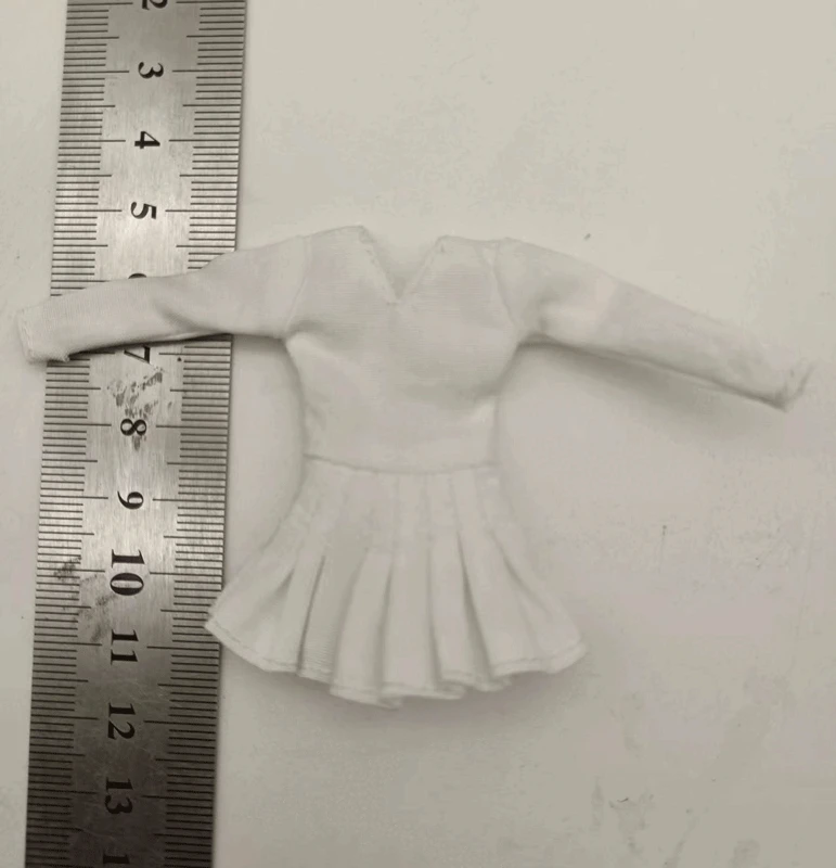 

Белое Женское платье 1/12, плиссированная юбка для 6 дюймов azone12 figma shf Tbl