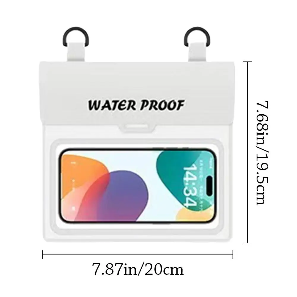 Summer PVC Swimming Waterproof Bag Touch Screen Rafting Cell Phone Bag Underwater Photo 2-In-1 Waterproof Pouch Outdoor