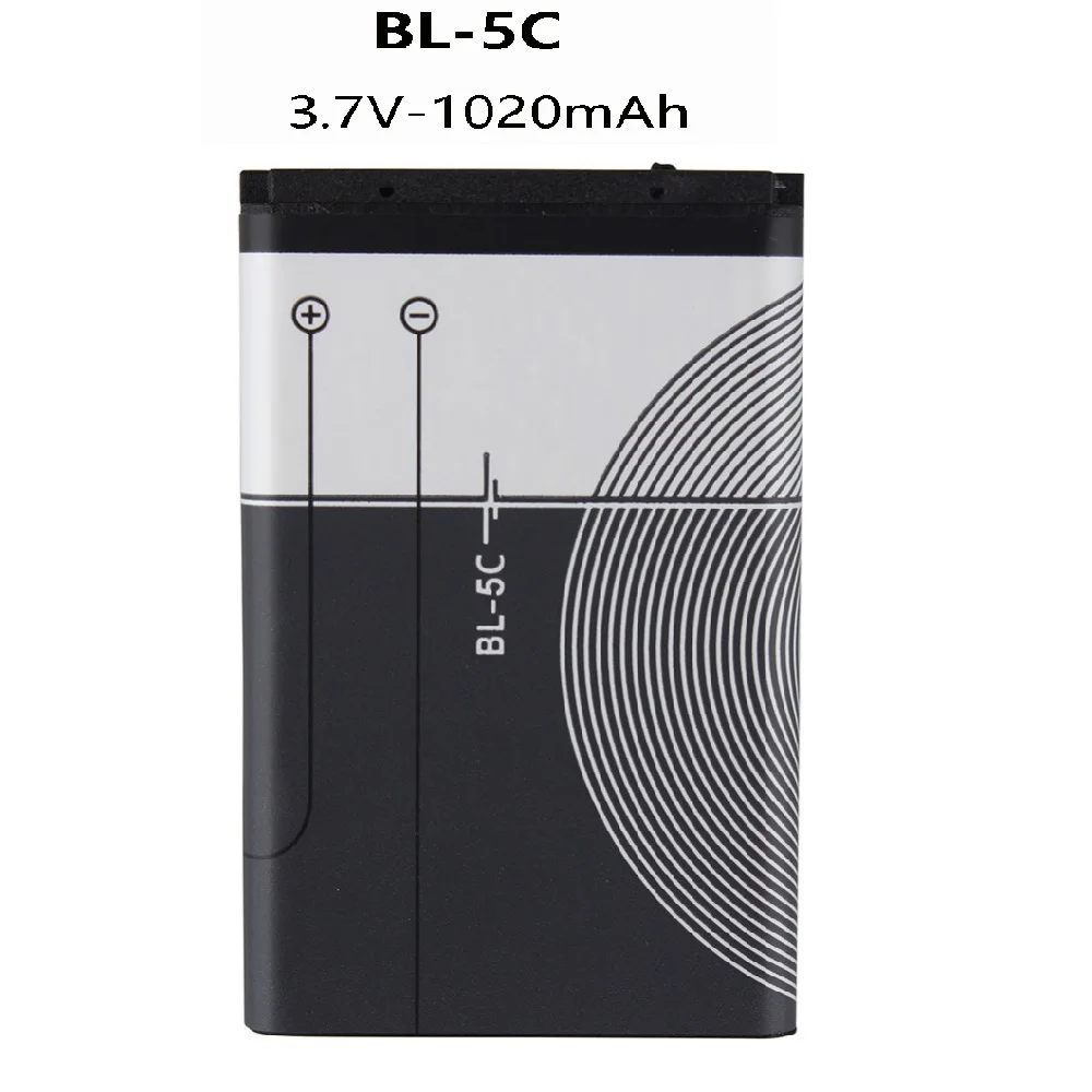 BL 5C BL5C BL-5C 3.7V bateria litowo-polimerowa do telefonu Nokia 1100 1110 1200 1208 1280 2600 2700 3100 3110 5130 6230 część 1600