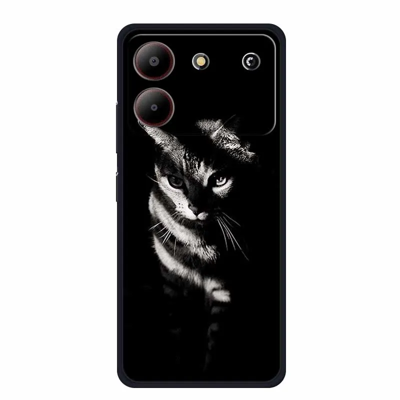 Sleek Black Silicone Soft Back Cover Case