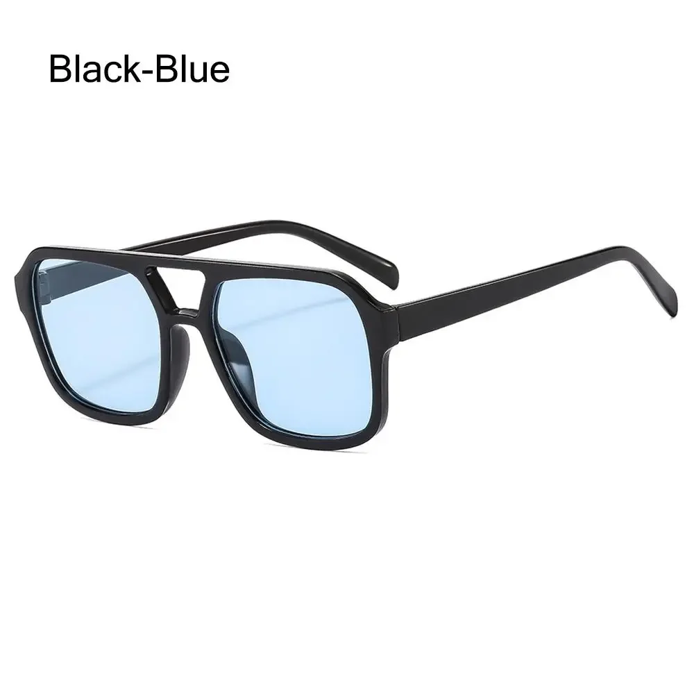 Retro Punk Square Frame Sunglasses - Anti-UV Beach Shades
