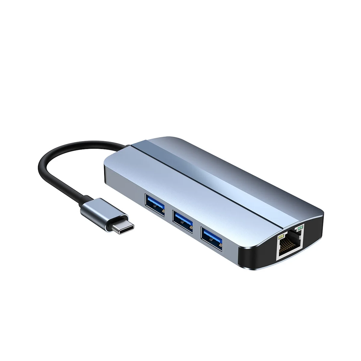 

Док-станция 6 в 1, USB Type C, RJ45, 1000 Мбит/с