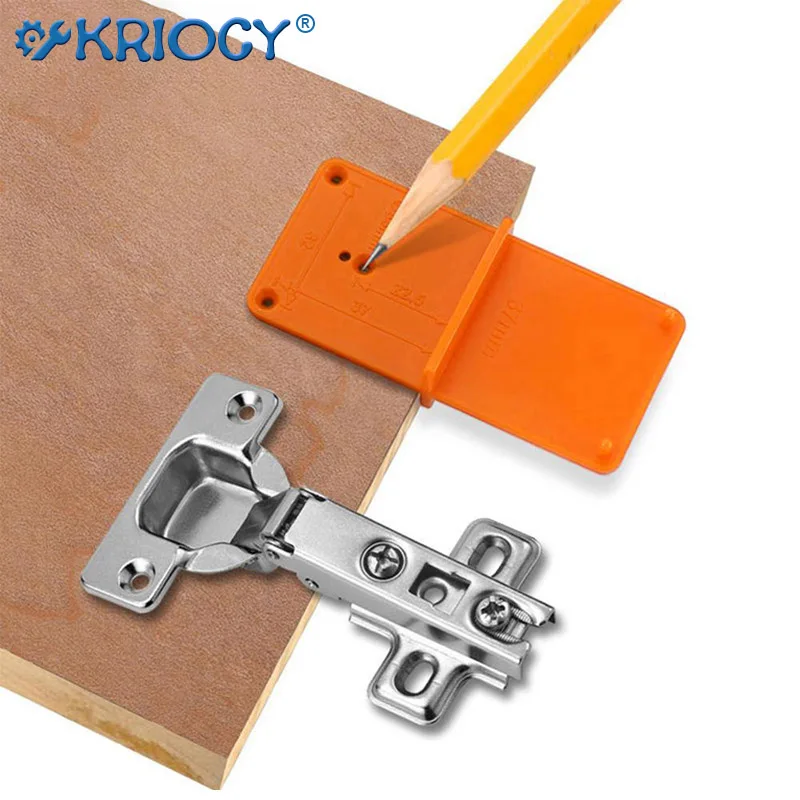 

35/40mm Woodworking Punch Hinge Drill Hole Opener Locator Guide Drill Bit Hole Tools Door Cabinets DIY Template Woodworking Tool