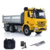 New 1/14 3348 6x6 RTR Metal Chassis Hydraulic RC Dumper Truck Sound Light DIY Cabin Remote Control Car Model Vehicle Toy for Boy 5