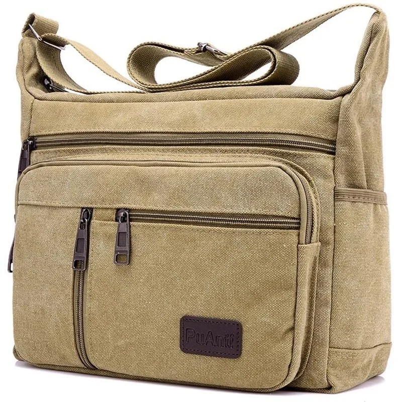 

Men Canvas Shoulder Bags Casual Tote Travel Men's Crossbody Bag Luxury Messenger Bags Fashion High Quality Handbag