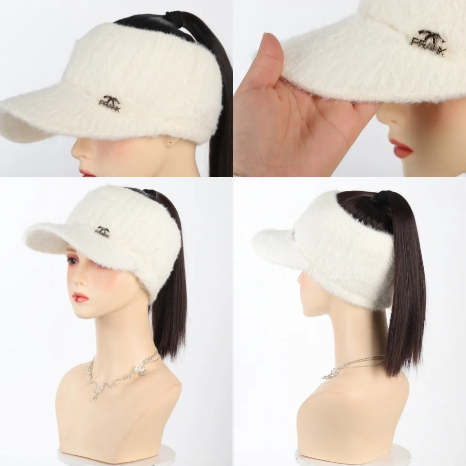 Synthetic Straight Hair Ponytail Extension Wig Black