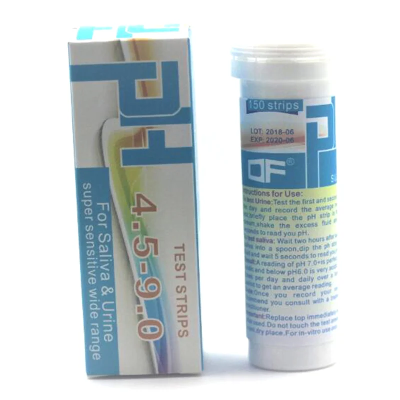 100/150 Strips 0-14 PH Test Strips Indicator Paper Tester 4.5-9.0 PH Test for Saliva Urine Litmus Alkaline