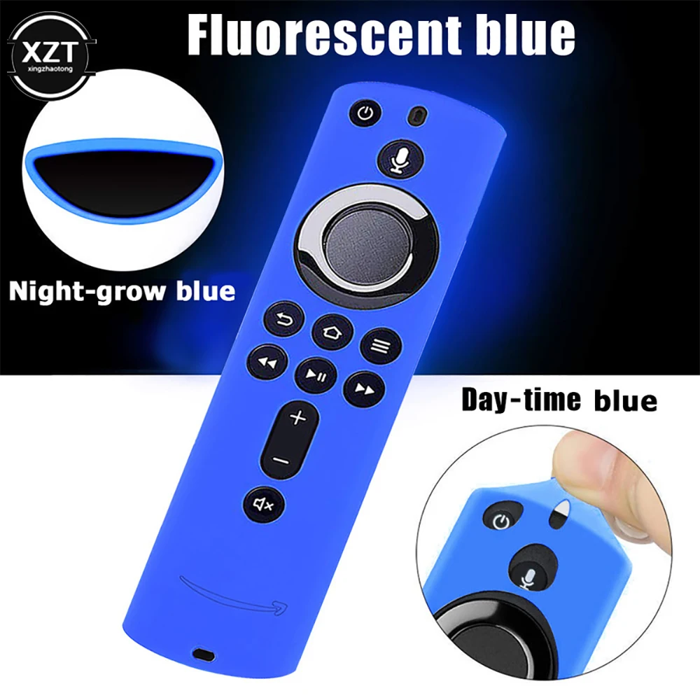 Washable Durable Anti Slip Accessories Remote Control Cover Protective Case Silicone Shockproof for 5.9 inch Fire TV Stick 4K