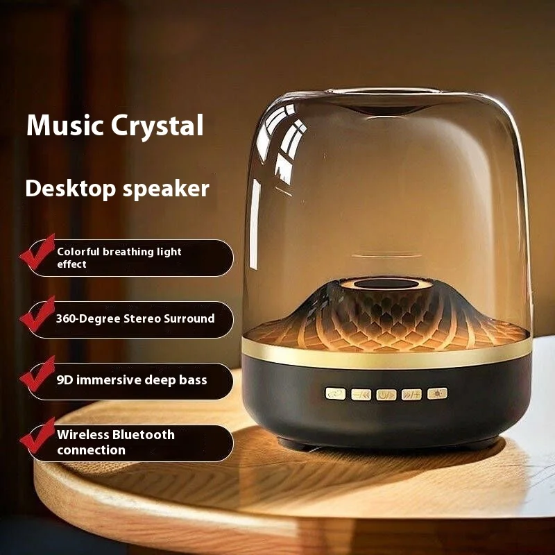 Portable Stereo Music LED Subwoofer Outdoor Powerful Wireless FM Radio Bluetooth Speaker_voghion.com