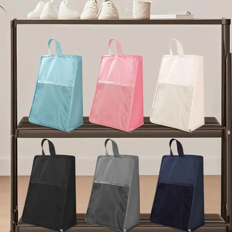 1pc Portable Wide-Opening Shoe Storage Bag Durable Travel Organizer for Shoes Clothes Space-Saving Home Trip Packing Essential