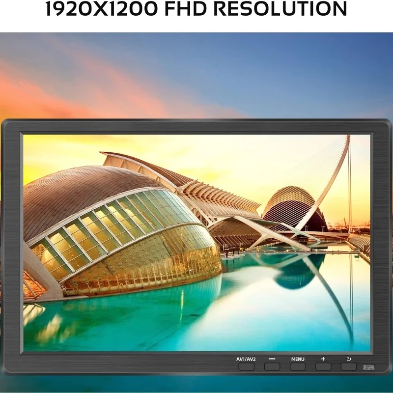 10.1인치 소형 모니터 풀 IPS 스크린 휴대용 HDMI VGA BNC AV USB 오디오 비디오 디스플레이 포트 탑재 노트북 컴퓨터 PS3 PS4 Xbox 호환