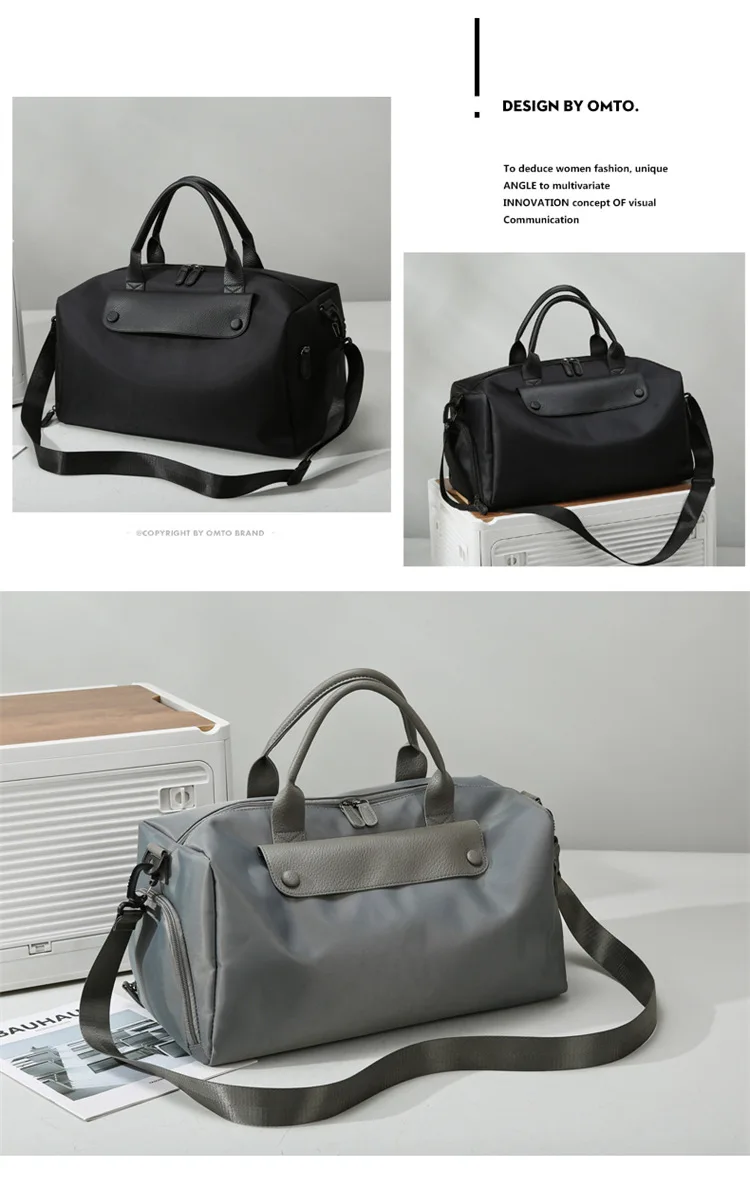 Multifunctional Travel Totes with Shoe and Wet/Dry Compartments