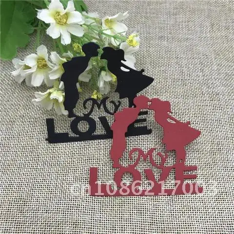 

Wedding Invitation Metal Cutting Dies Craft Stamps Love Groom Frame die Cut Embossing Card Make Stencil Frame Art Cutter