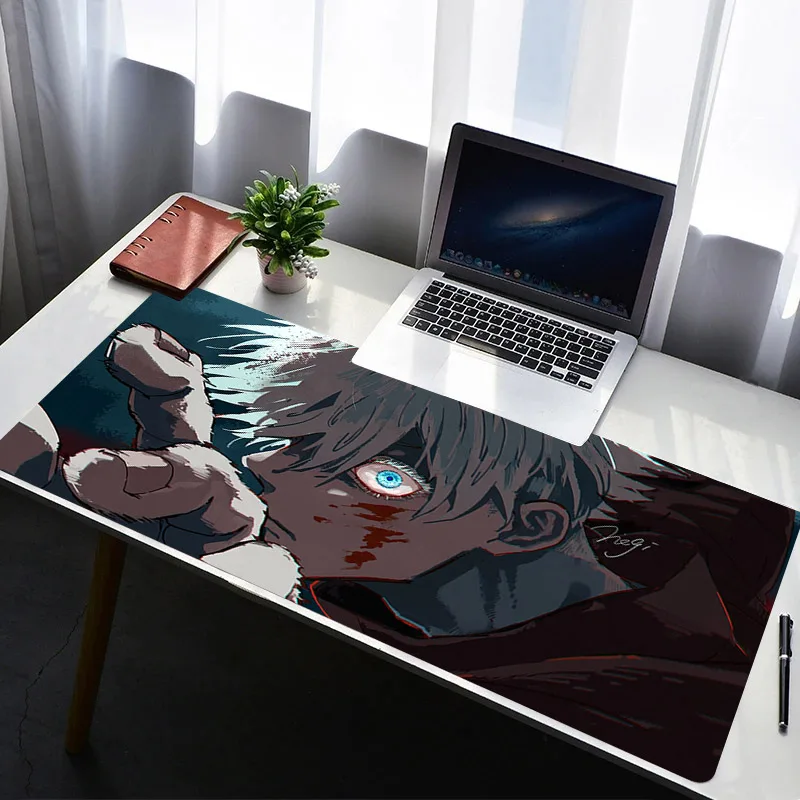

Jujutsu Kaisen Satoru Gojo Anime Big Mousepad Computer Accessories Anti Slip Game Mouse Pad Office Keyboard Table Mat xxl Carpet