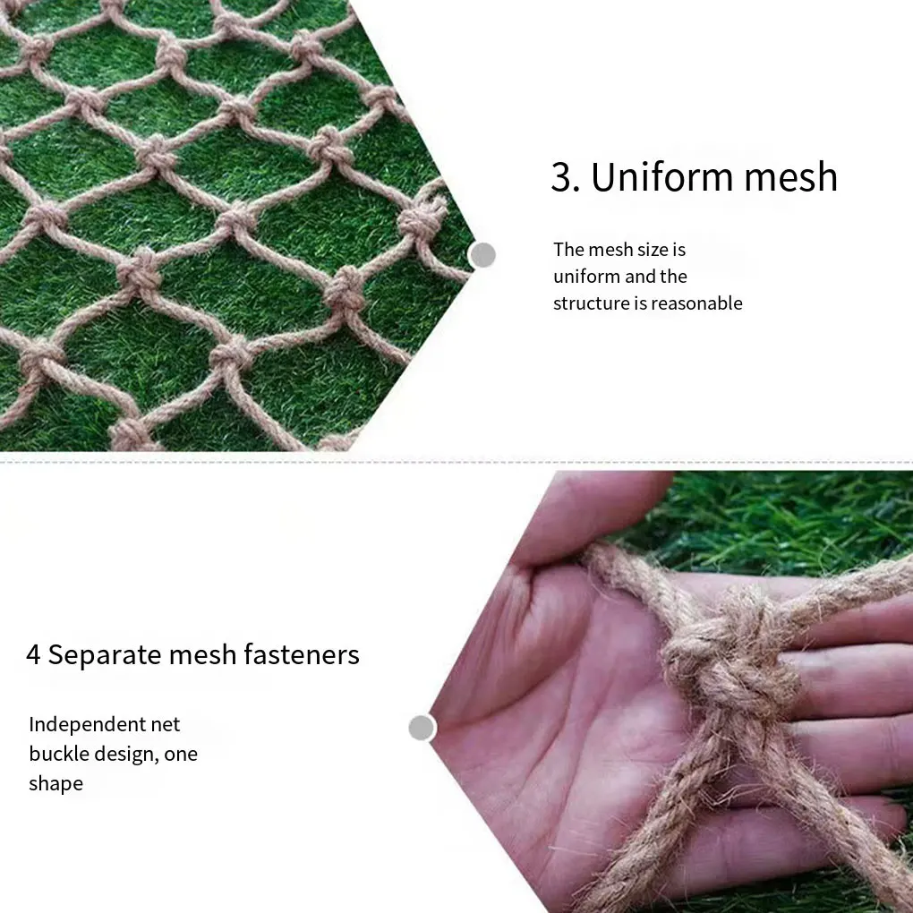 

Jute Rope Playground Net Easy To Durable Support Kids Safety Child Safety Net For Climbing Rope Net