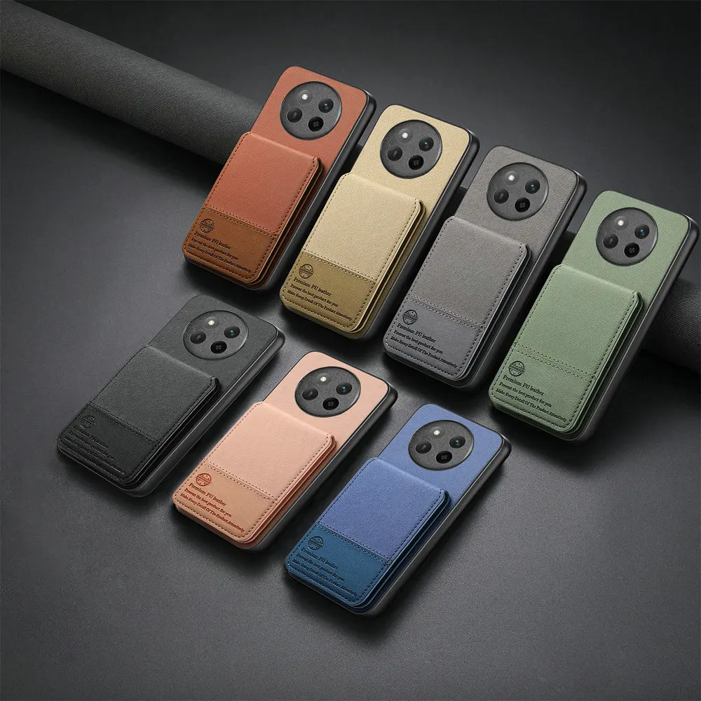 Luxury RFID Leather Card Wallet Case with Stand