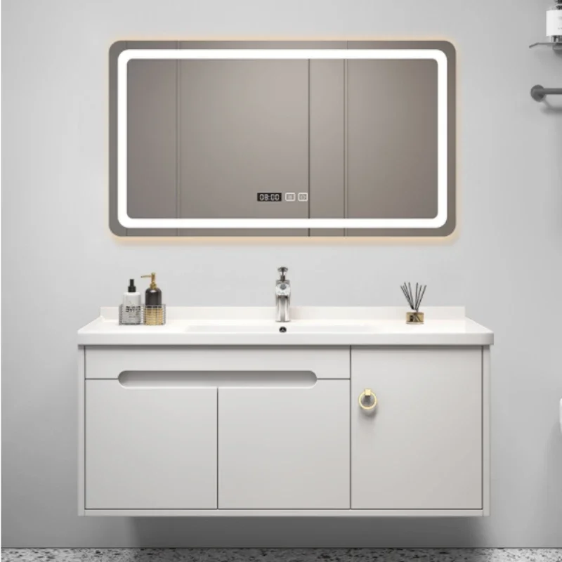 ~Bathroom Cabinet Ceramic Whole Washbin Oak Washbasin Cabinet Combination Bathroom Suit