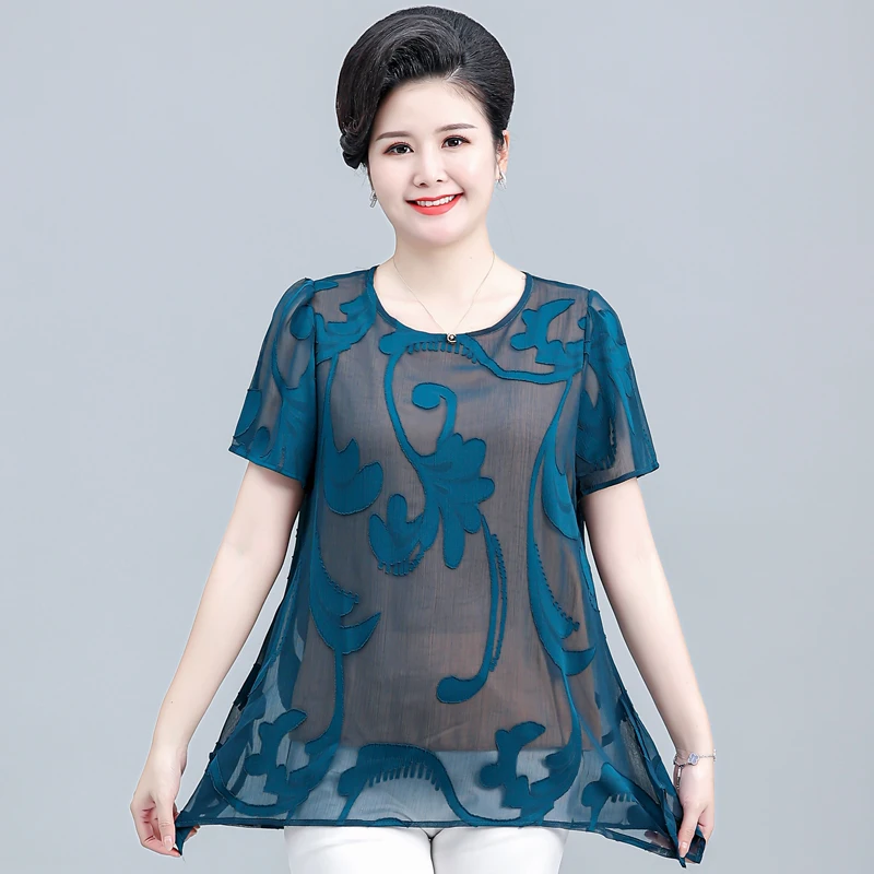 

Fake Two Piece Woman's Blouses Summer Fashion 2023 New Loose Short Sleeve Casual Elegant Summer Clothes Top Female Shirts