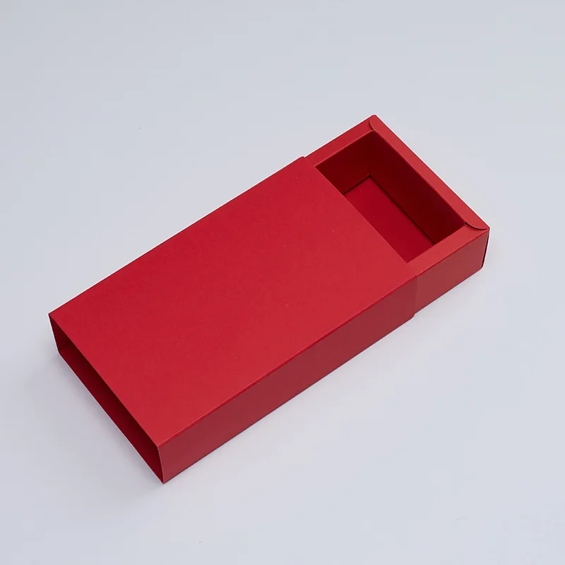 10pcs Kraft Paper Gift Boxes with Clear PVC Window, Exquisite Drawer Packaging for Wedd... - SKU KPGB1100 - UGI Packaging