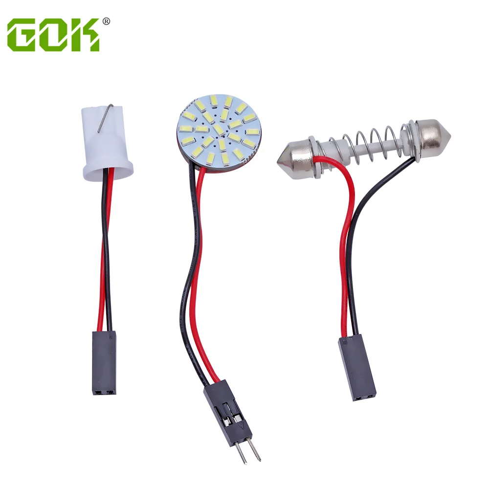 

50 шт., Автомобильные светодиодные лампы для чтения 22SMD 3014