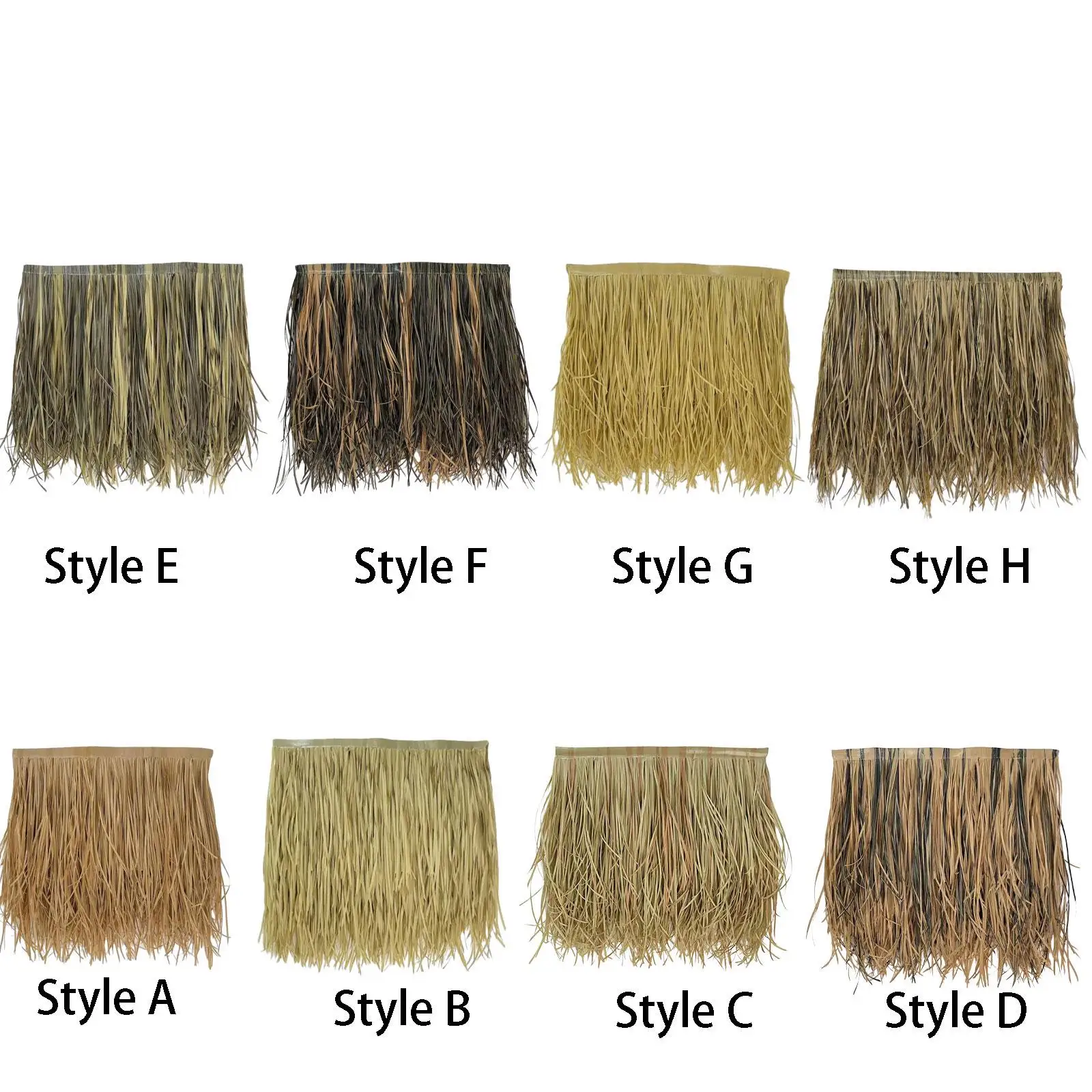 Straw Roof Thatch Fake Accessories Easy to Use Decor Grass Skirting Roof for Fence Umbrella Cover Thatch Roofing Outdoor Bar