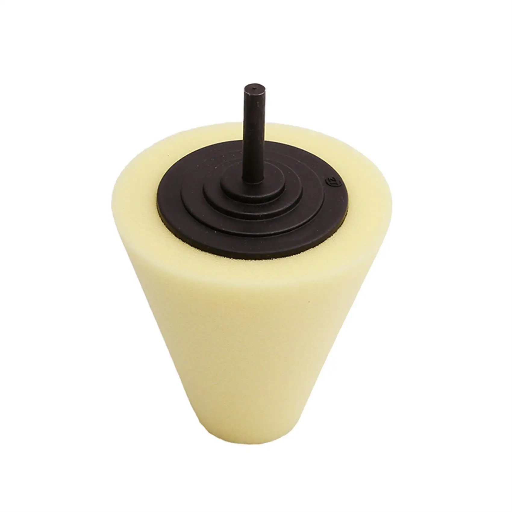1pc Auto Wheel Polishing Sponge Used for Electric Drill Burnishing Ball Polishing Cone Car Hub Sponge Car Accessories car polishing pad car polish pad car polishing sponge polishing sponge set