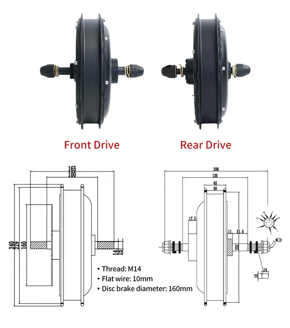 48v1500w後輪モーターsuper73系②