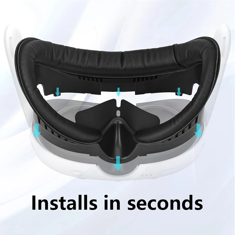 Facial Interface & Face Cover Pad For Meta Quest 3, Facial Interface Foam Cushion Replacement For Quest 3 Accessories