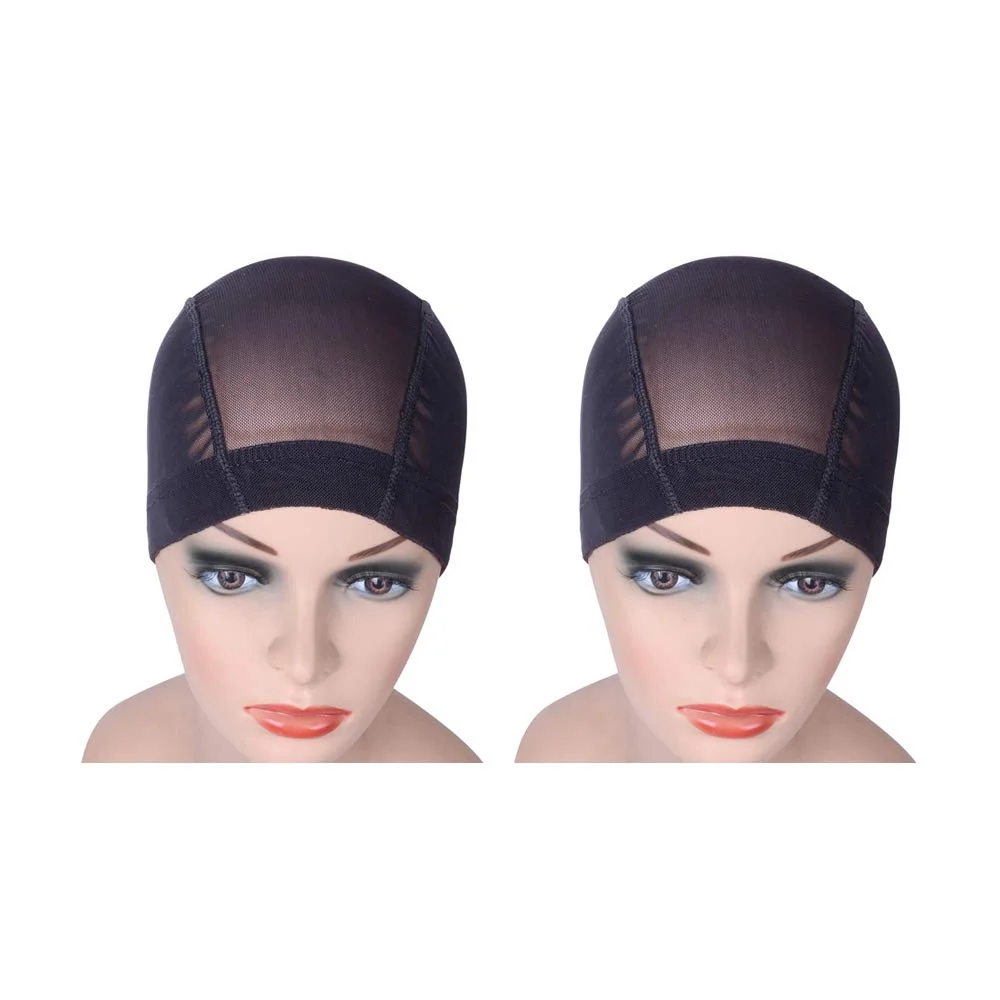 Mesh wig cap for making wigs, black mesh dome cap, M-type hair net, dome cap, elastic stick
