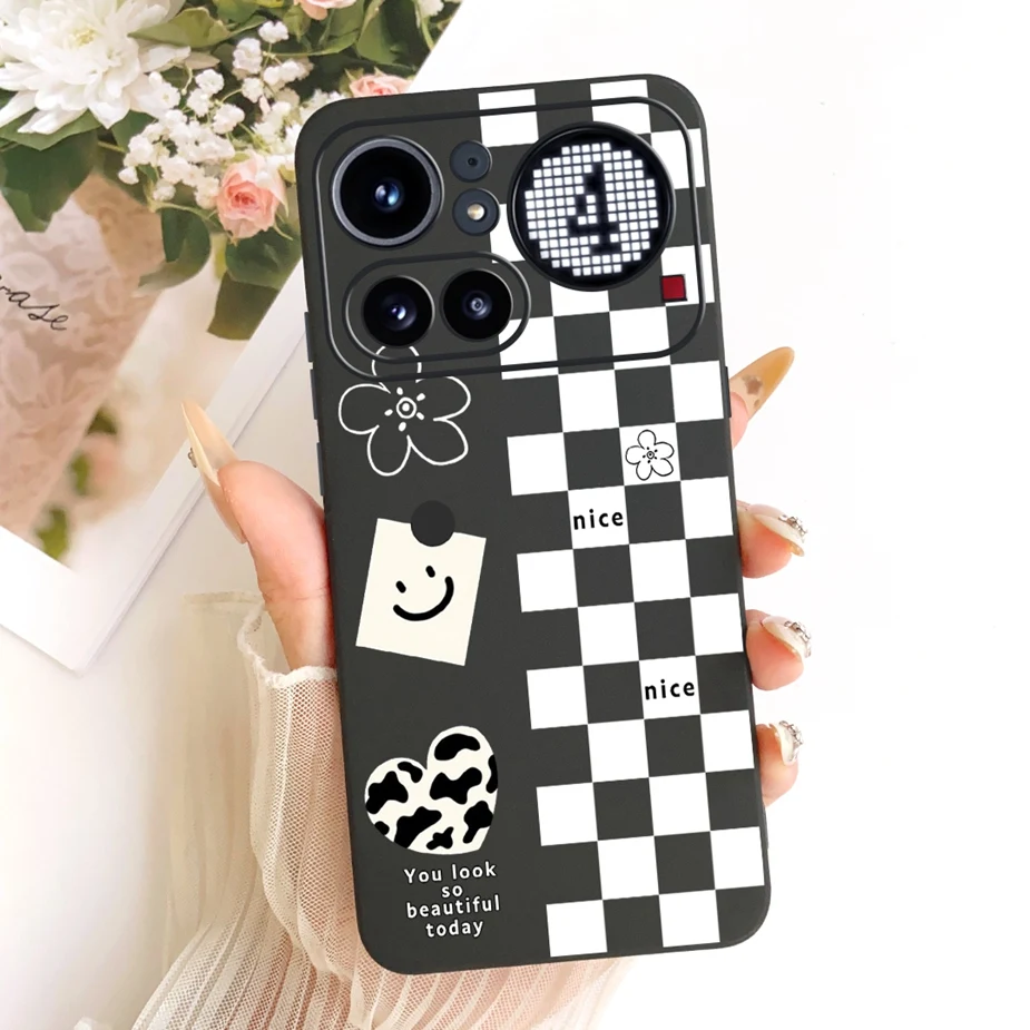 Cute Lucky Letters Fashion Cartoon Painted Cover Case