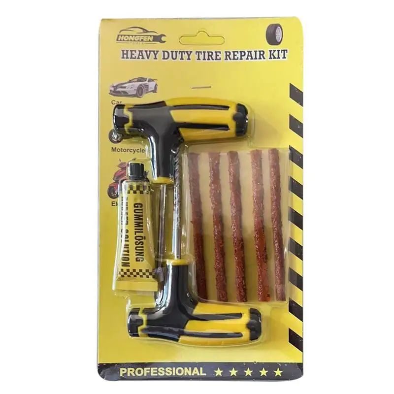 

Tire Repair Kit Car Tire Repair Rubber Strip Set Emergency Quick Repair Tool Motorcycle Electric Vehicle Vacuum Tire Repair