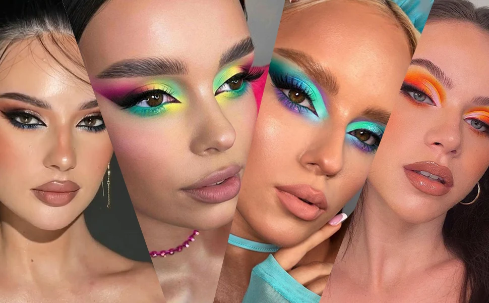 Description Picture 3 of item72 Color Eyeshadow Palette Color Board Shimmer Matte Nude Natural All In One, Carnival/Mardi Gras/Masquerade Makeup Cosmetics