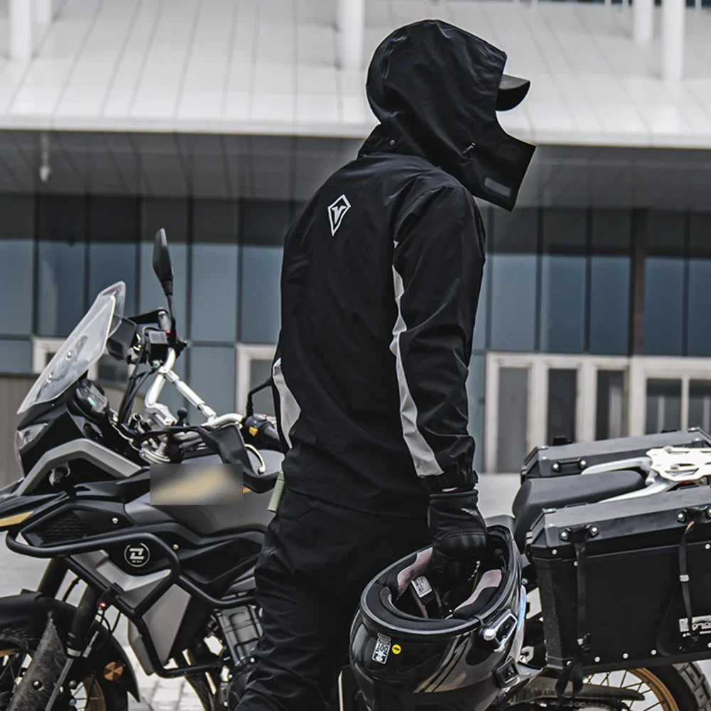 Motorcycle Raincoat Motorcycle Raincoat Reflective 100% Waterproof Moto Motocross Cycling Clothes Men Women Rain Set